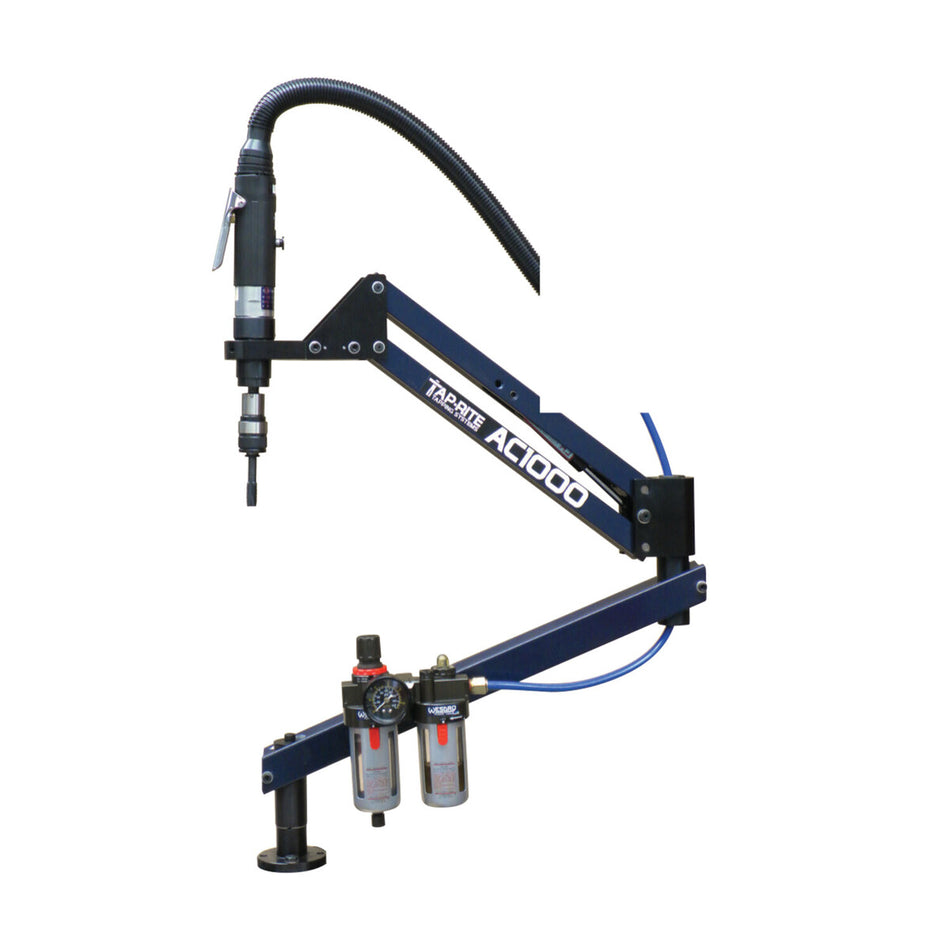 Tap-Rite TRS1000-R500 1/2 inch air tapping arm system with AC1000 arm, TR400S tapper and FRL