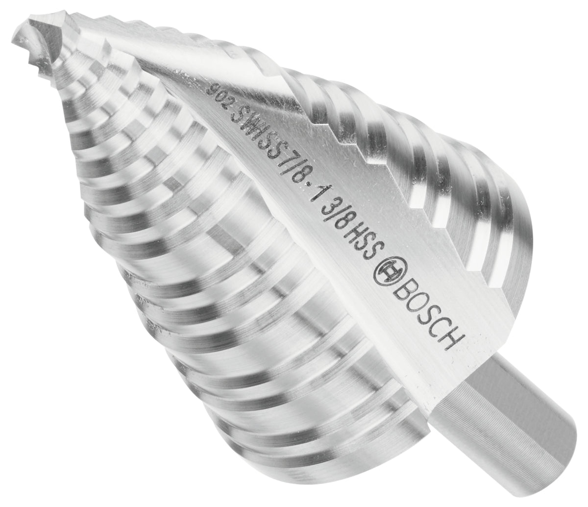 Bosch SDC10 1/4 In. to 1-3/8 In. High-Speed Steel Turbo Step Drill Bit