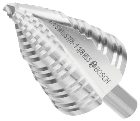 Bosch SDC10 1/4 In. to 1-3/8 In. High-Speed Steel Turbo Step Drill Bit