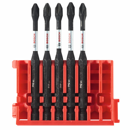Bosch ITDPH23505C 5 pc. Driven 3.5 In. Phillips® #2 Power Bit with Clip for Custom Case System
