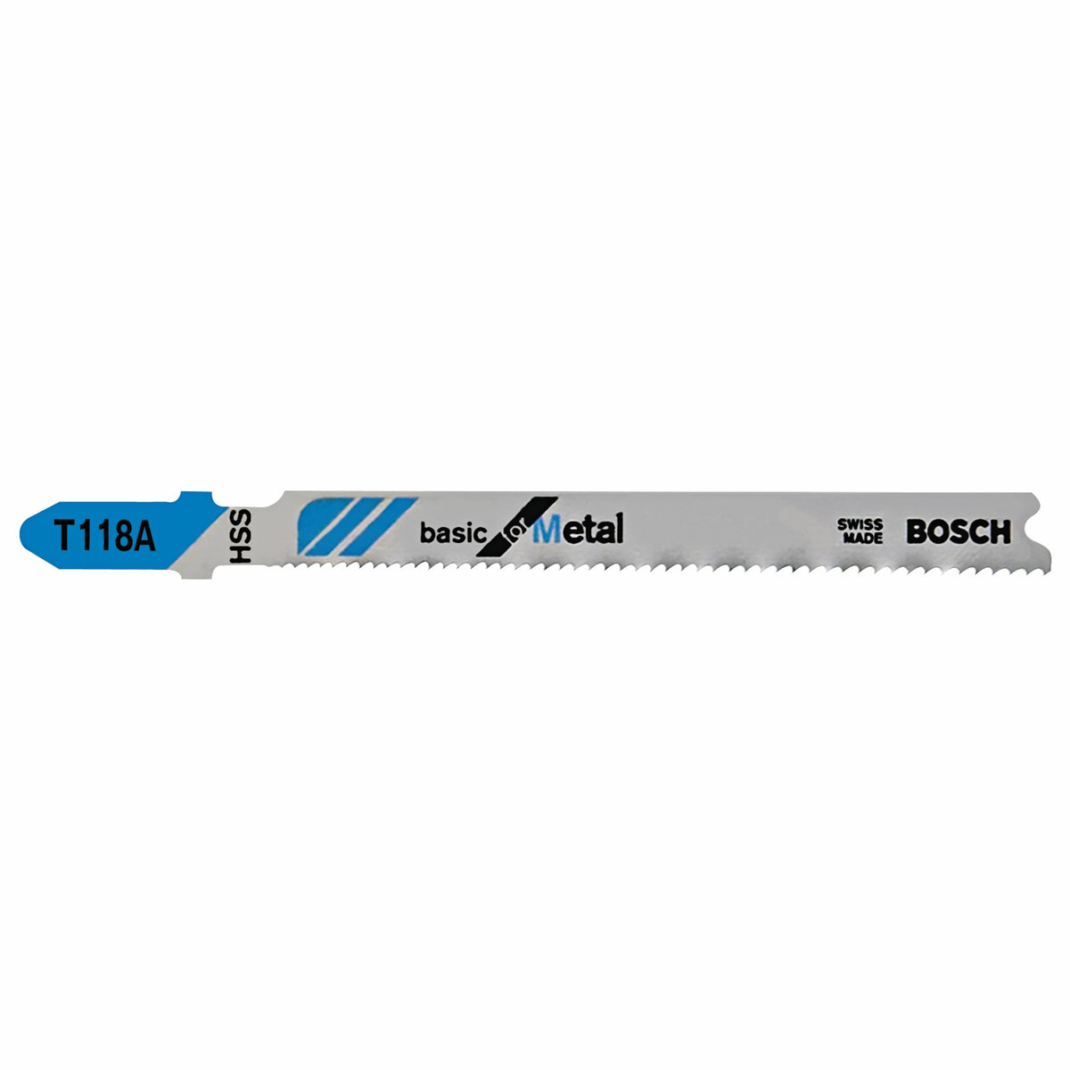 Bosch T118A 5 pc. 3-5/8 In. 17-24 TPI Basic for Metal T-Shank Jig Saw Blades