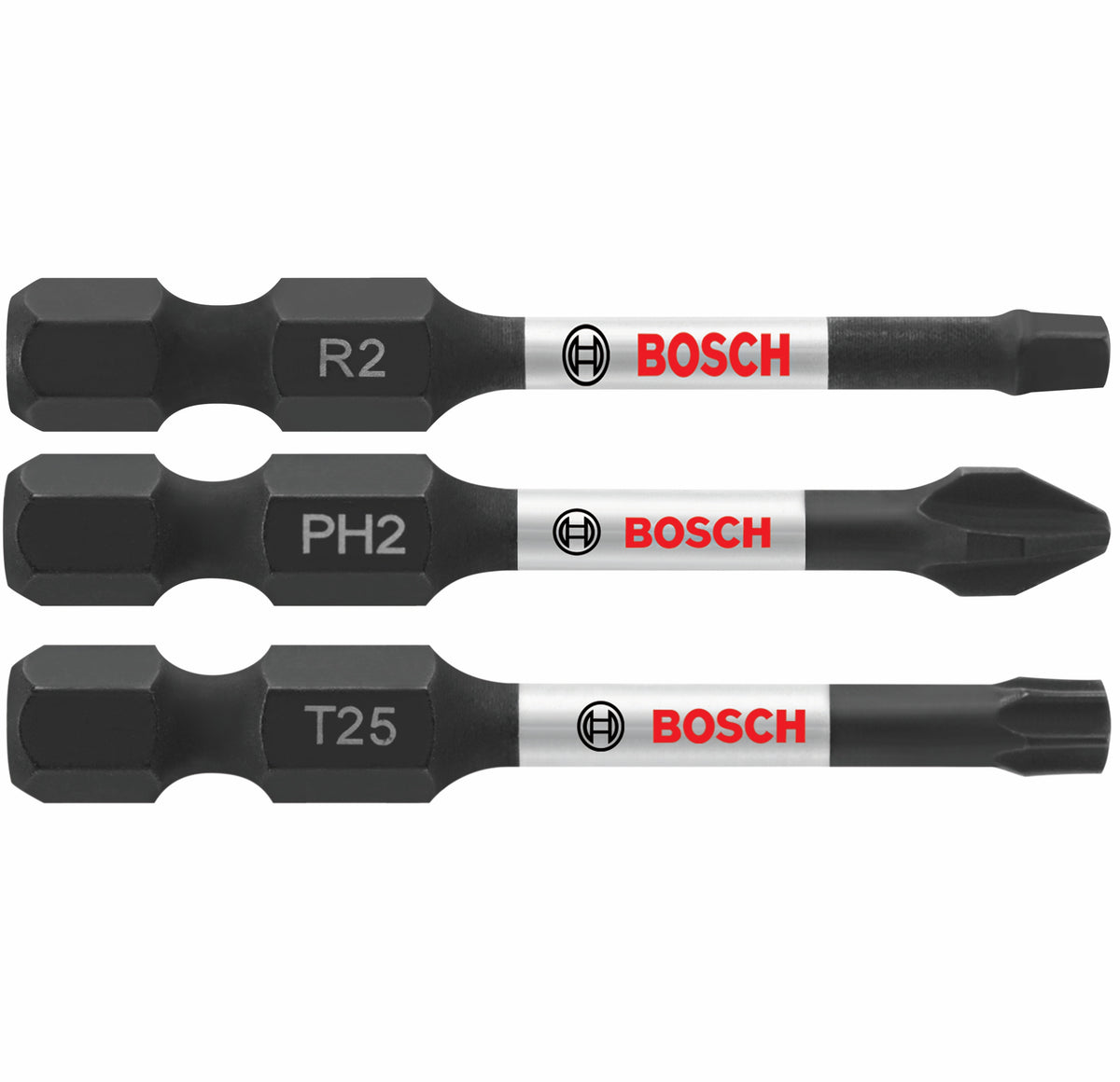 Bosch ITV203 3 pc. Impact Tough™ 2 In. Screwdriving Bit Set