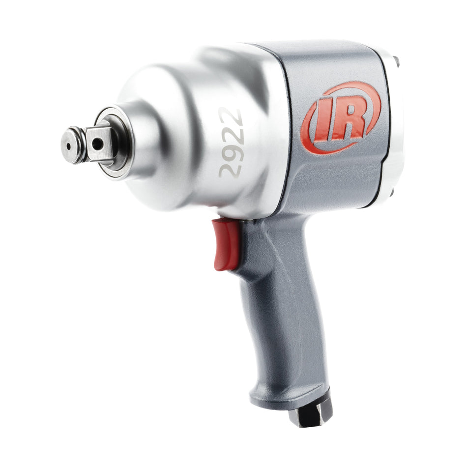 Ingersoll Rand 1" Air Impact Wrench, Super Duty, 2000 ft-lb Torque, Friction Ring-Thru-hole Retainer, Pistol – 2922P3