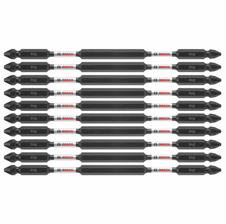 Bosch ITDEPH26B 10 pc. Impact Tough™ 6 In. Phillips® #2 Double-Ended Bits (Bulk Pack)