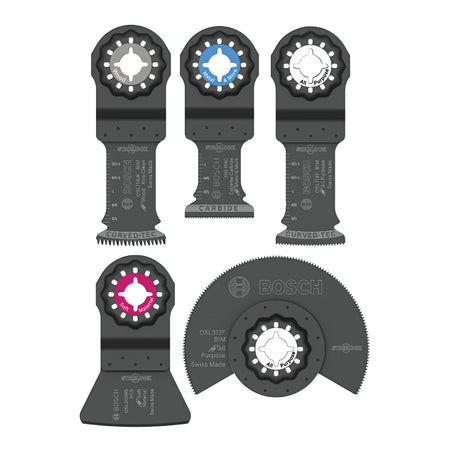 Bosch OSL005C 5 pc. Starlock® Oscillating Multi-Tool Accessory Blade Set