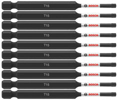 Bosch ITT1535B 10 pc. Impact Tough™ 3.5 In. Torx® #15 Power Bits (Bulk Pack)