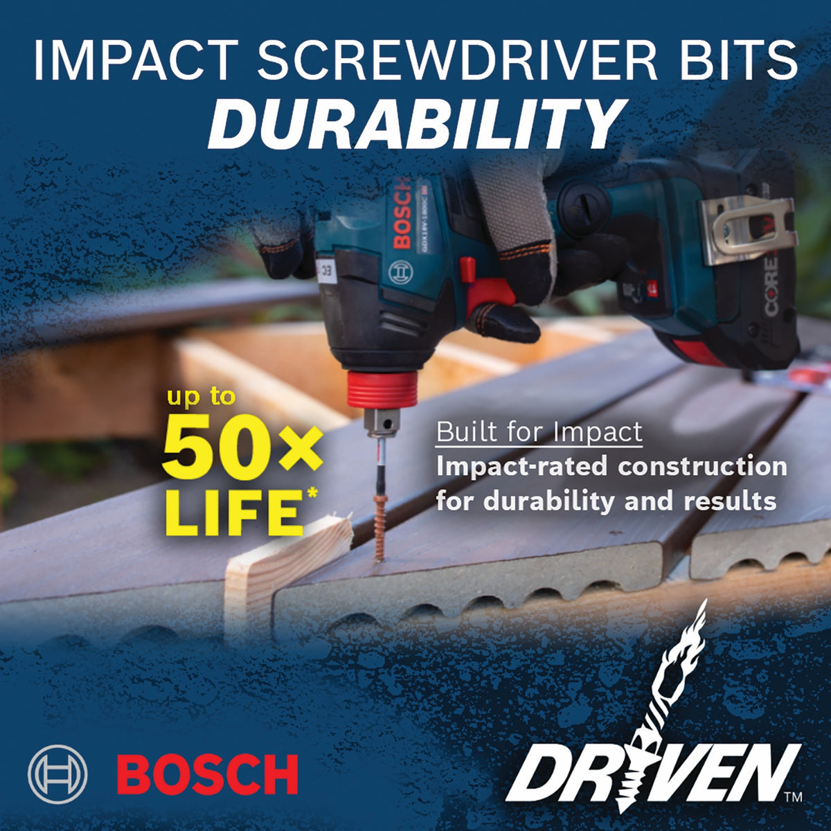 Bosch ITDPH2202 2 pc. Driven 2 In. Impact Phillips® #2 Power Bits