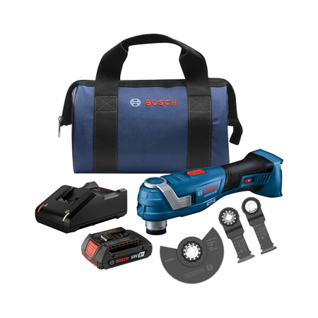 Bosch GOP18V-34B12 18V Brushless StarlockPlus® Oscillating Multi-Tool Kit with (1) 2 Ah Standard Power Battery