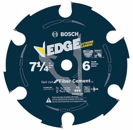 Bosch CB706FCB5 5 pc. 7-1/4 In. 6 Tooth Edge Carbide-Tipped Circular Saw Blades