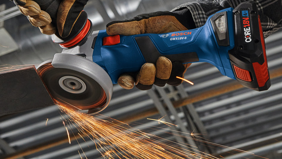 Bosch GWX18V-8N 18V X-LOCK Brushless 4-1/2 In. Angle Grinder with Slide Switch (Bare Tool)
