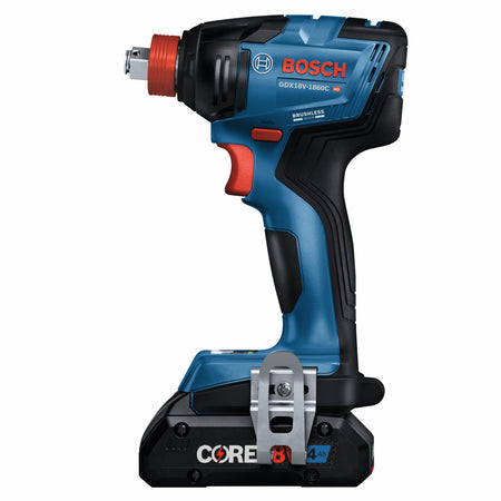 Bosch GXL18V-227B25 18V 2-Tool Combo Kit with Connected-Ready Two-In-One 1/4 In. Bit/Socket Impact Driver/Wrench, 1/2 In