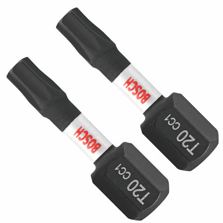 Bosch ITDT20102 2 pc. Driven 1 In. Impact Torx® #20 Insert Bits