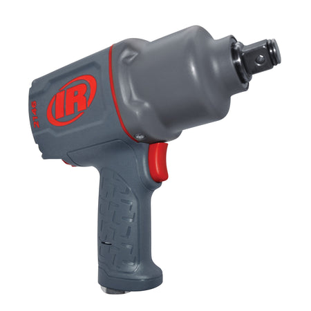 Ingersoll Rand 1" Air Impact Wrench, Quiet, 2000 ft-lb Torque, Friction Ring-Thru-hole Retainer, Pistol – 2146Q2MAX – view 2