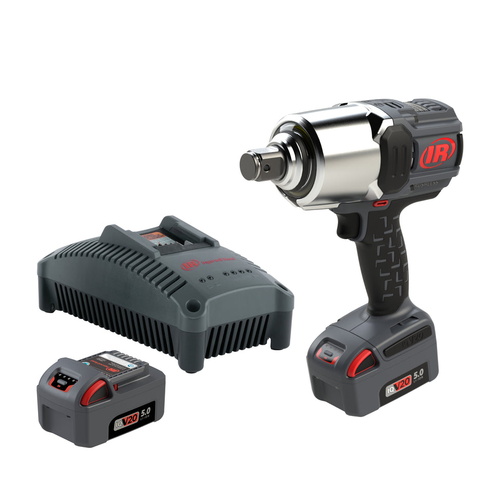 Ingersoll Rand 1" 20V Cordless Impact Wrench 2 Battery Kit, 2000 ft-lb, Pistol – W8191-K2