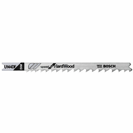 Bosch U144DF 5 pc. 4 In. 6 TPI Progressive Tooth Speed for Hardwood U-shank Jig Saw Blades