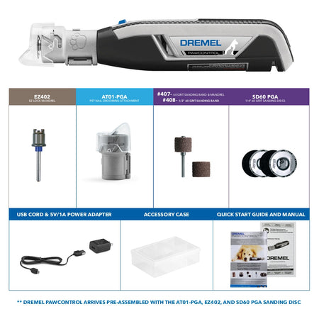 Dremel 7760-PGK 4 Volt Cordless Pet Nail Grooming Kit