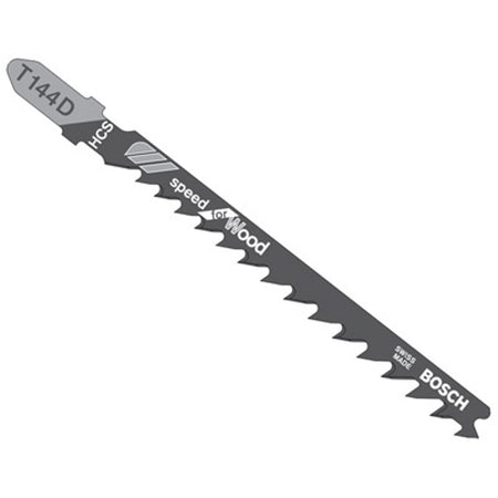 Bosch T144D100 100 pc. 4 In. 6 TPI Speed for Wood T-Shank Jig Saw Blades