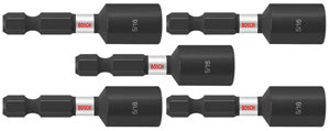 Bosch ITNS516B 5 pc. Impact Tough™ 5/16 In. x 1-7/8 In. Nutsetters (Bulk Pack)