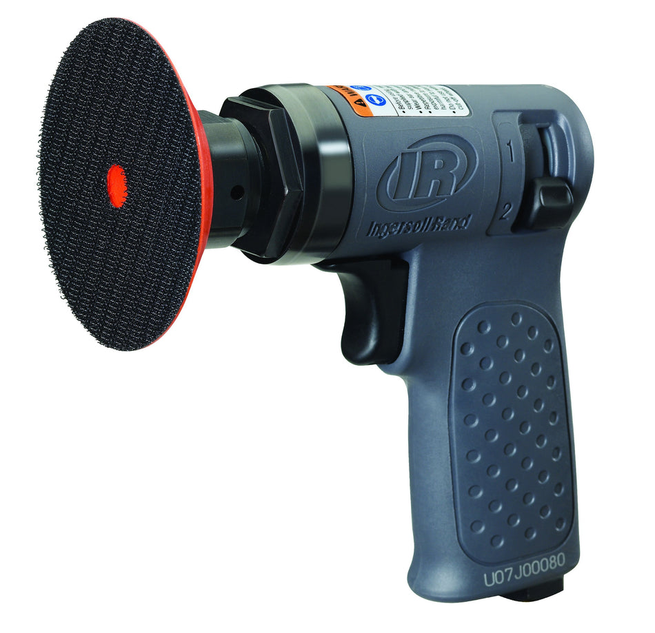 Ingersoll Rand Mini Air Random Orbital Sander, 3" Hook & Loop Pad, 15,000 RPM, 0.2HP, Pistol – 3128XPA