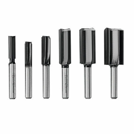 Bosch RBS006SBS 6 pc. Carbide-Tipped Groove Cutter Router Bit Set