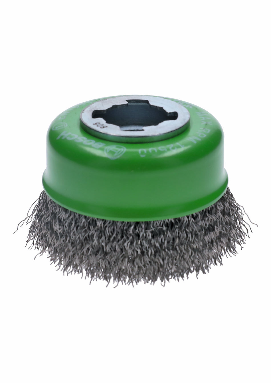 Bosch WBX319 3 In. Wheel Dia. X-LOCK Arbor Stainless Steel Crimped Wire Cup Brush