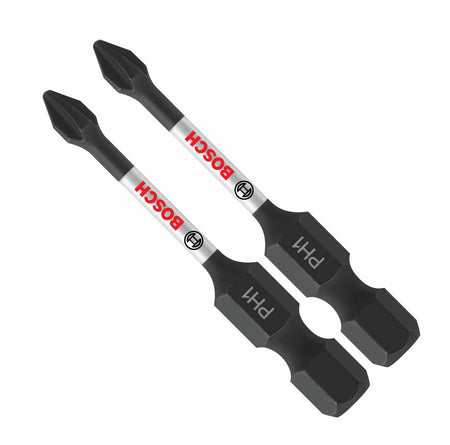 Bosch ITPH1202 2 pc. Impact Tough™ 2 In. Phillips® #1 Power Bits