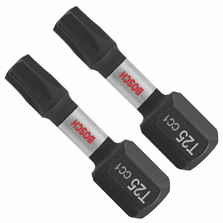 Bosch ITDT25102 2 pc. Driven 1 In. Impact Torx® #25 Insert Bits