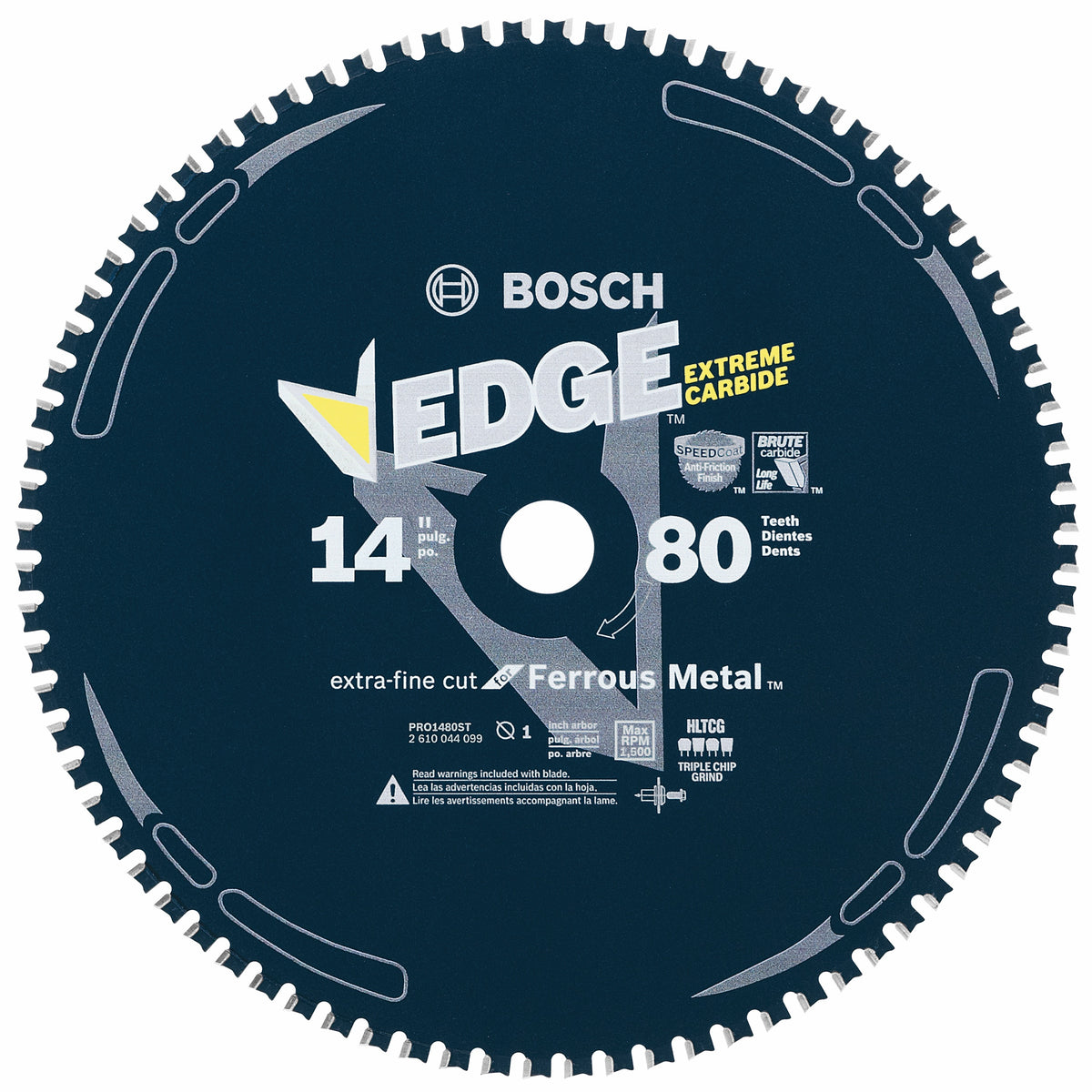 Bosch PRO1480ST 14 In. 80 Tooth Edge Circular Saw Blade for Ferrous Metal Cutting