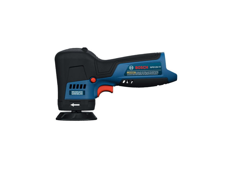 Bosch GPO12V-77N 12V Compact Cordless Brushless 3 In. Rotary Polisher (Bare Tool)