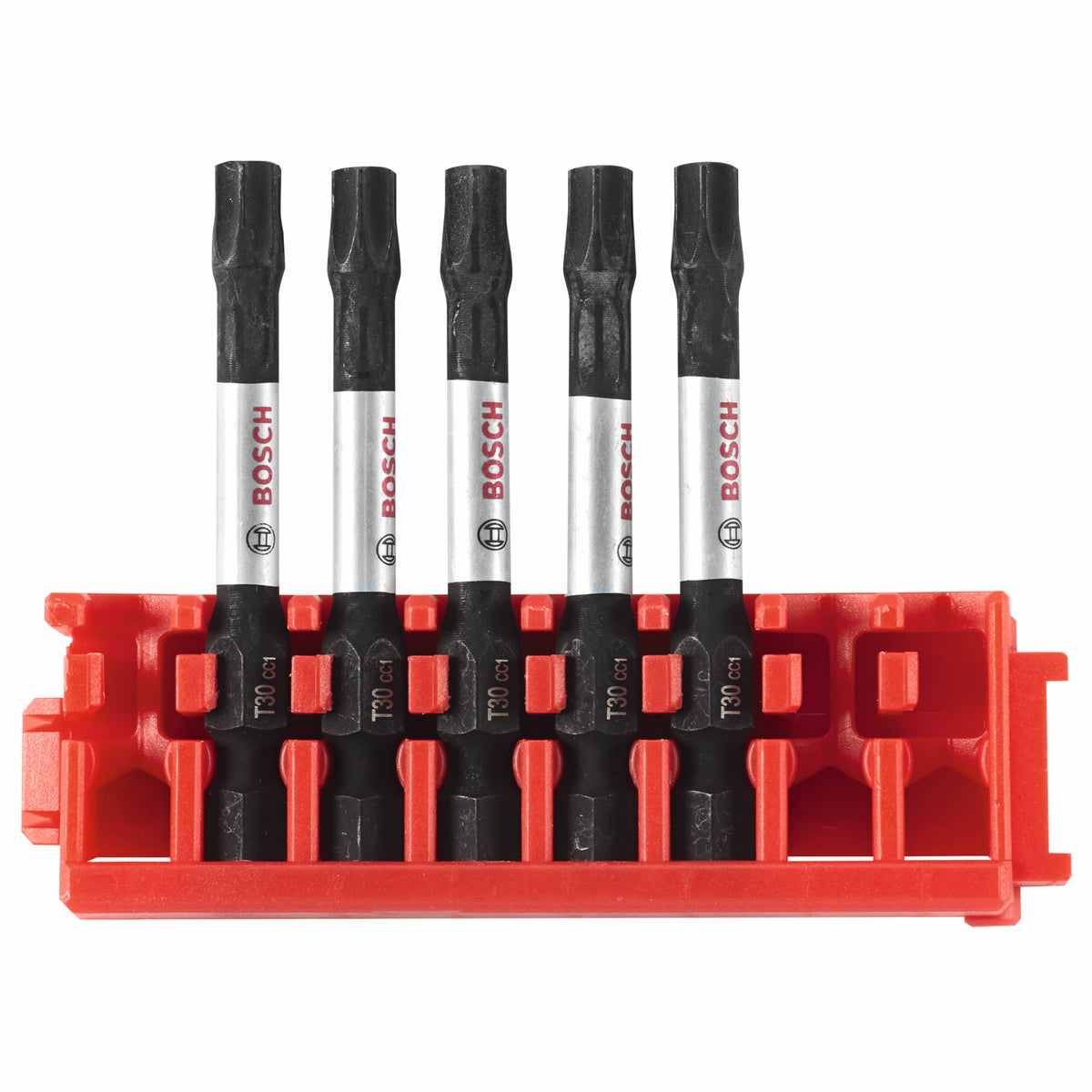 Bosch ITDT30205C 5 pc. Driven 2 In. Impact Torx® #30 Power Bits with Clip for Custom Case System