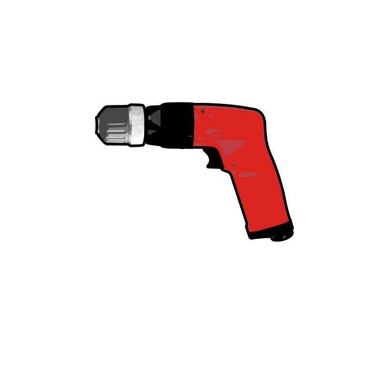 Chicago Pneumatic CP1117P05-KL Keyless Chuck Drill - 1HP