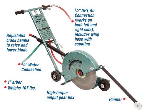 CS Unitec Walk Behind Air Cut Off Saw