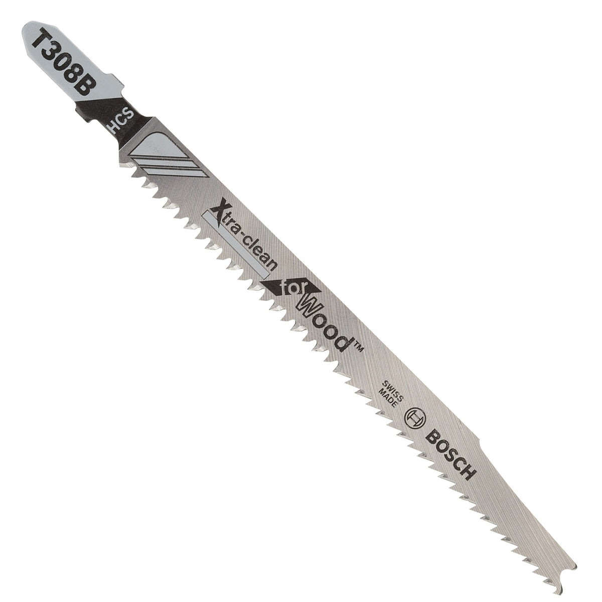 Bosch T308B25 25 pc. 4-5/8 In. 12 TPI Extra Clean for Wood T-Shank Jig Saw Blades