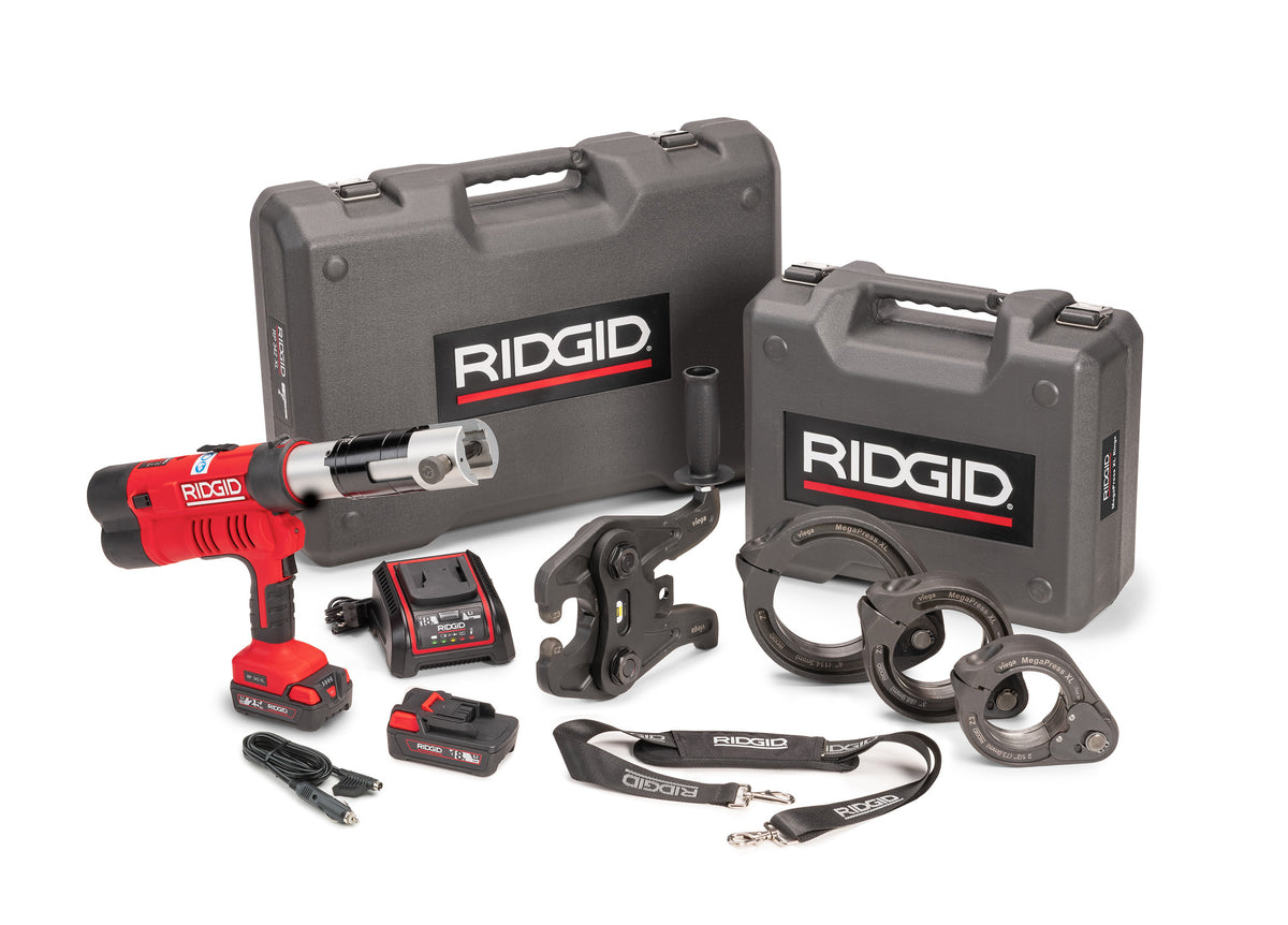 RIDGID 65478 RP 342-XL with Viega Z3 Actuator and 2-1/2"-4" MegaPress XL Rings
