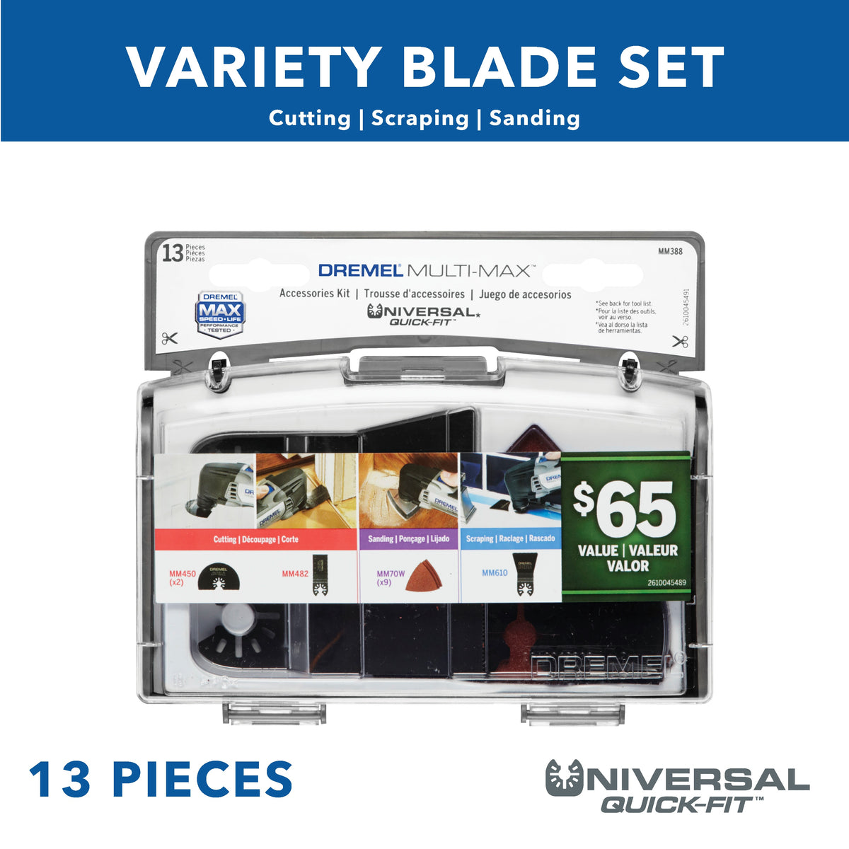 Dremel MM388 Multi-Max™ Oscillating Tool Accessory Kit