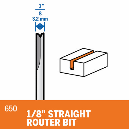 Dremel 650 1/8 In. (3.2 mm) Straight Router