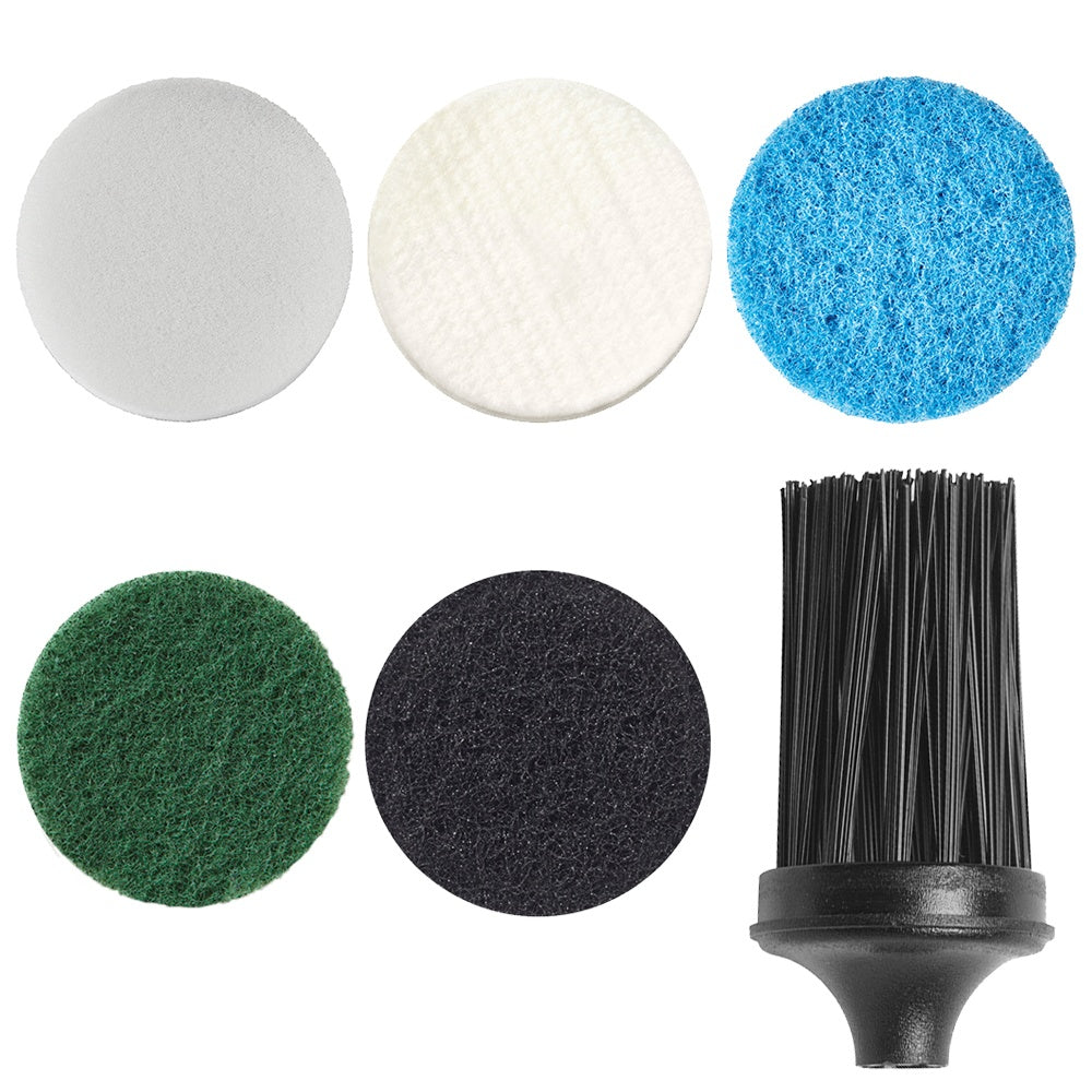 Dremel PC500 Versa Accessory Mega Kit, 15 Pads (5 Different Types), 1 Corner Brush, 1 Textile Bag, Versa Accessory Quick
