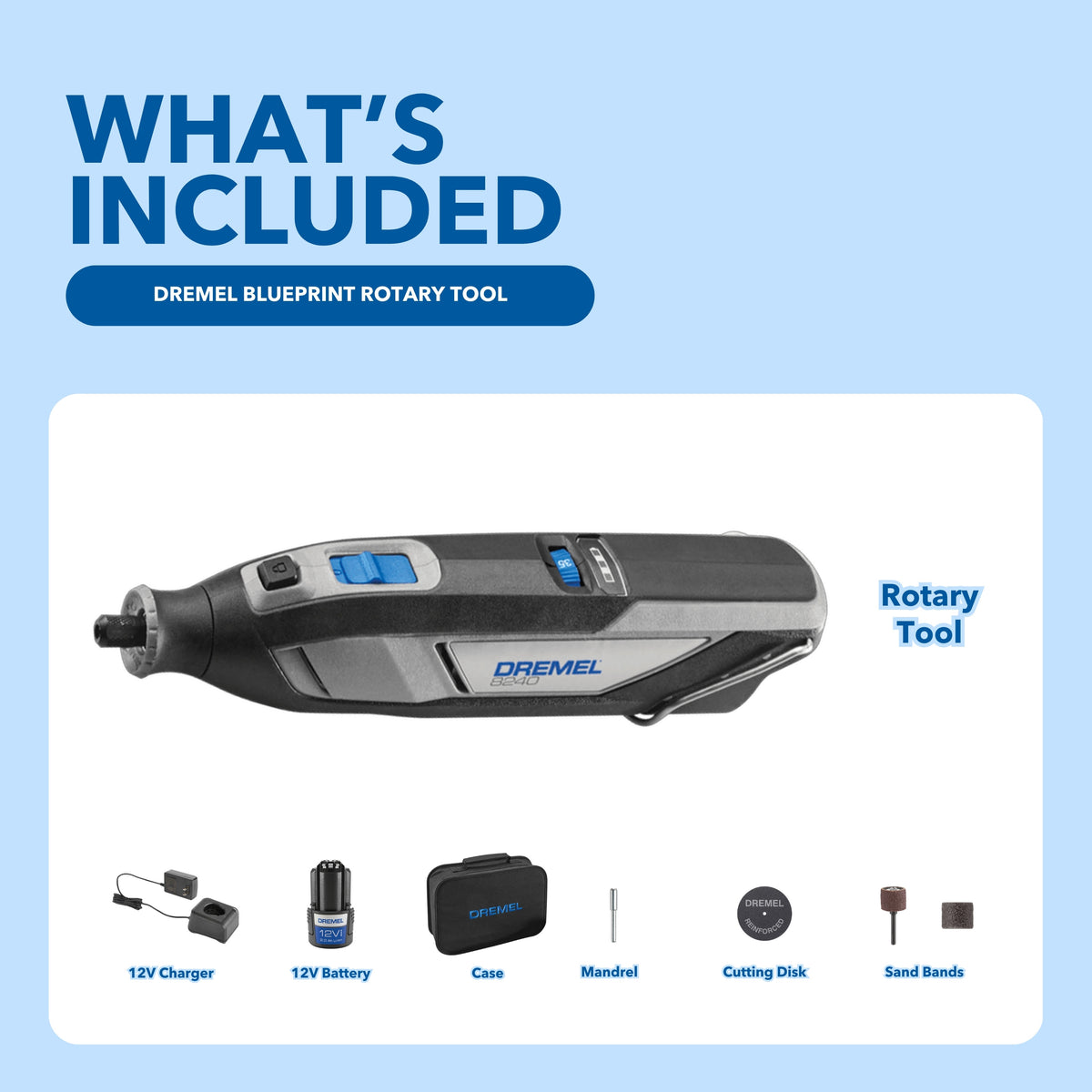 Dremel 8240-5 12-Volt Cordless Rotary Tool Kit