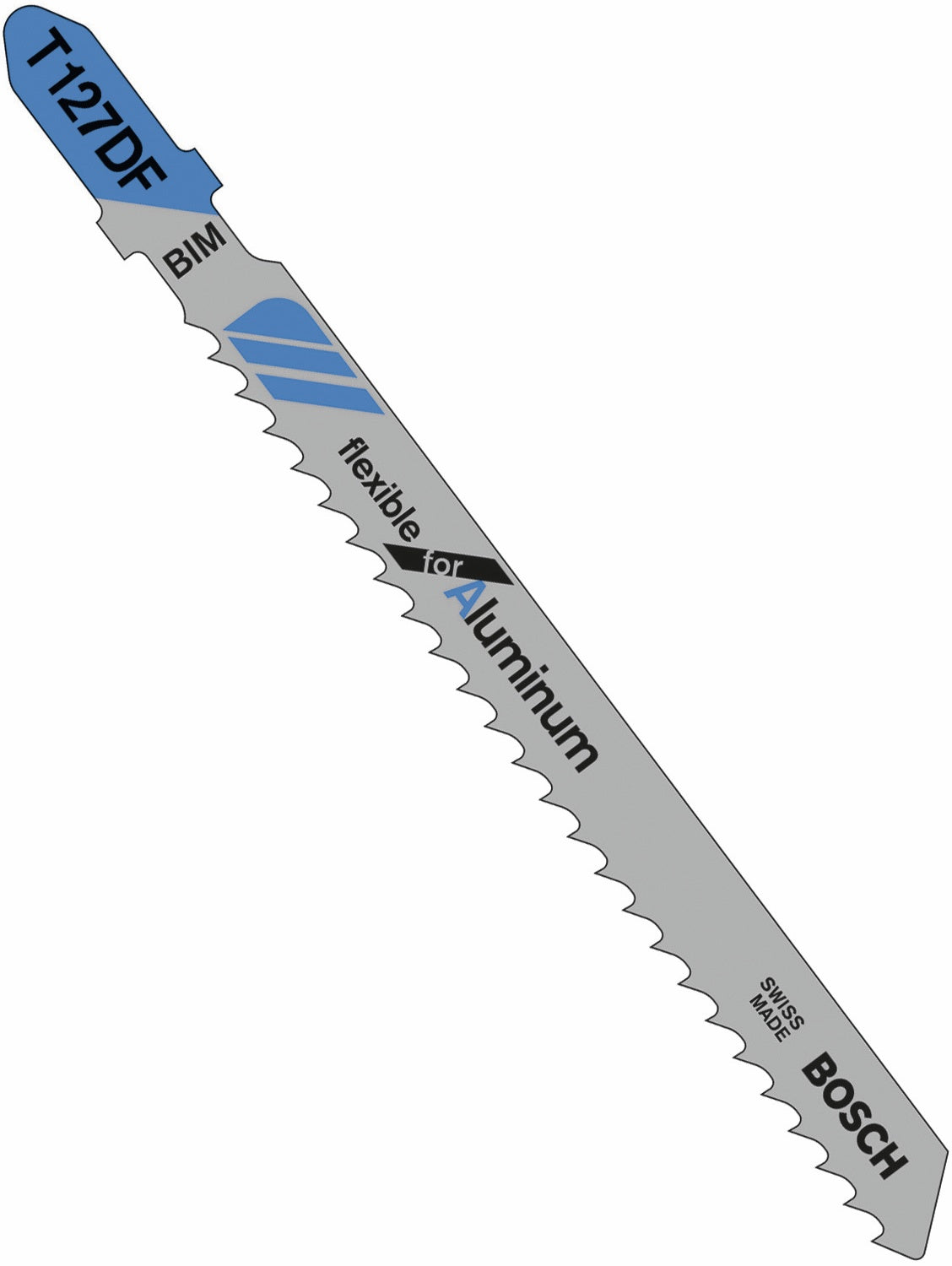 Bosch T127DF 5 pc. 4 In. 8 TPI Flexible for Aluminum T-Shank Jig Saw Blades