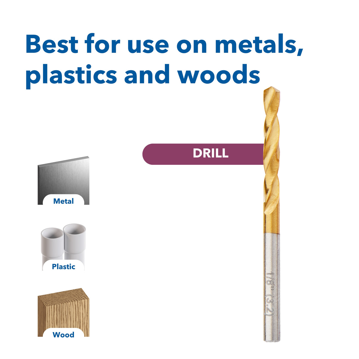 Dremel 628HP 7 pc. High Performance Drill Bits