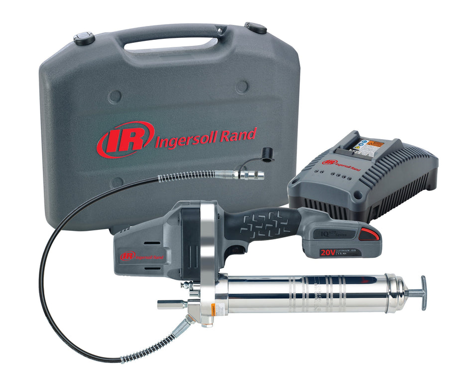 Ingersoll Rand IQV 20V Cordless Grease Gun 1 Battery Kit, 14oz Canister – LUB5130-K12