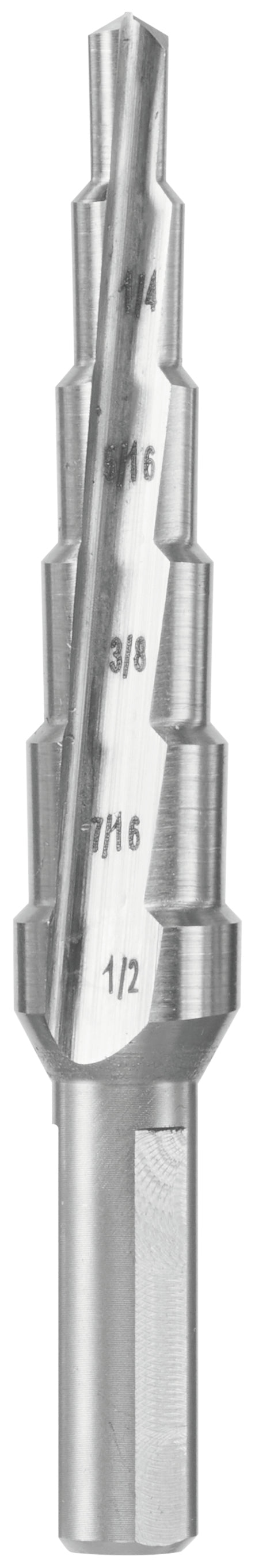 Bosch SDC6 3/16 In. to 1/2 In. High-Speed Steel Turbo Step Drill Bit