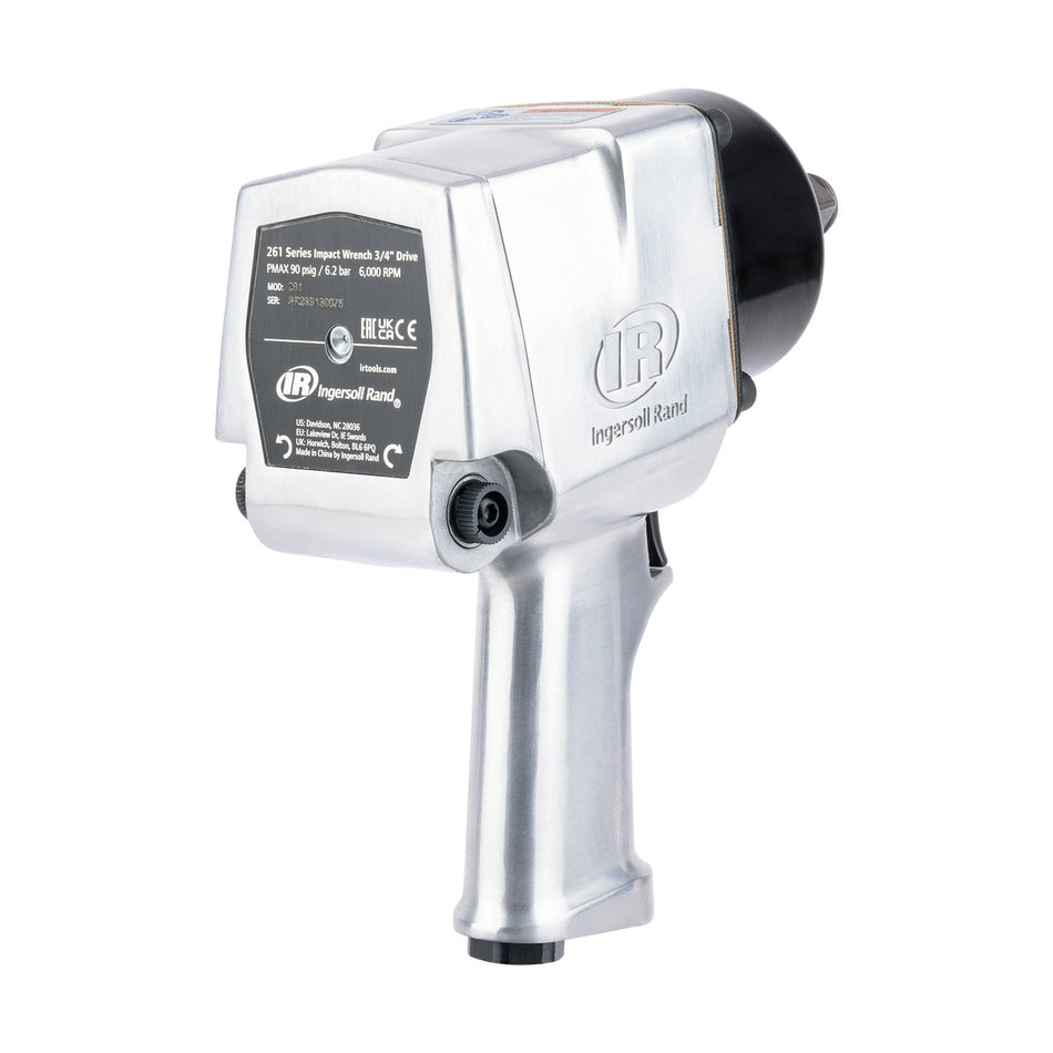 Ingersoll Rand 3/4" Air Impact Wrench, Super Duty, 1100 ft-lb Torque, Friction Ring Retainer, Pistol – 261 – view 2