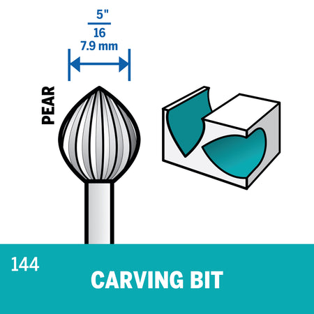 Dremel 144 5/16 In. (7.9 mm) Carving Bit