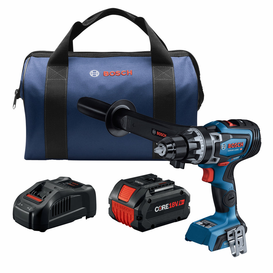Bosch GSR18V-1330CB14 PROFACTOR™ 18V Connected-Ready 1/2 In. Drill/Driver Kit with (1) CORE18V® 8 Ah High Power Battery