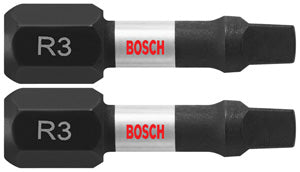 Bosch ITSQ3102 2 pc. Impact Tough™ 1 In. Square #3 Insert Bits