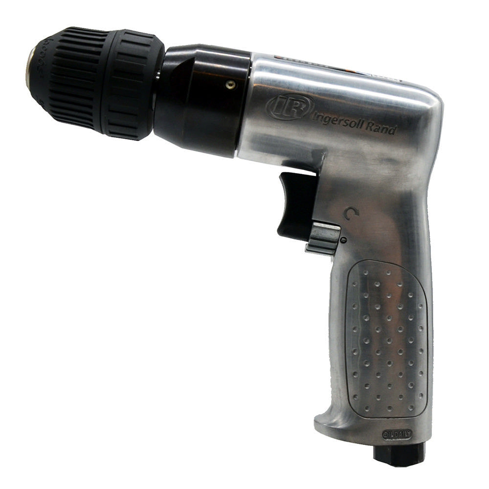 Ingersoll Rand 3/8" Keyless Chuck Air Drill, 2000 RPM, 0.5 HP, 43in-lb Torque, Pistol – 7802RAKCEX – view 2
