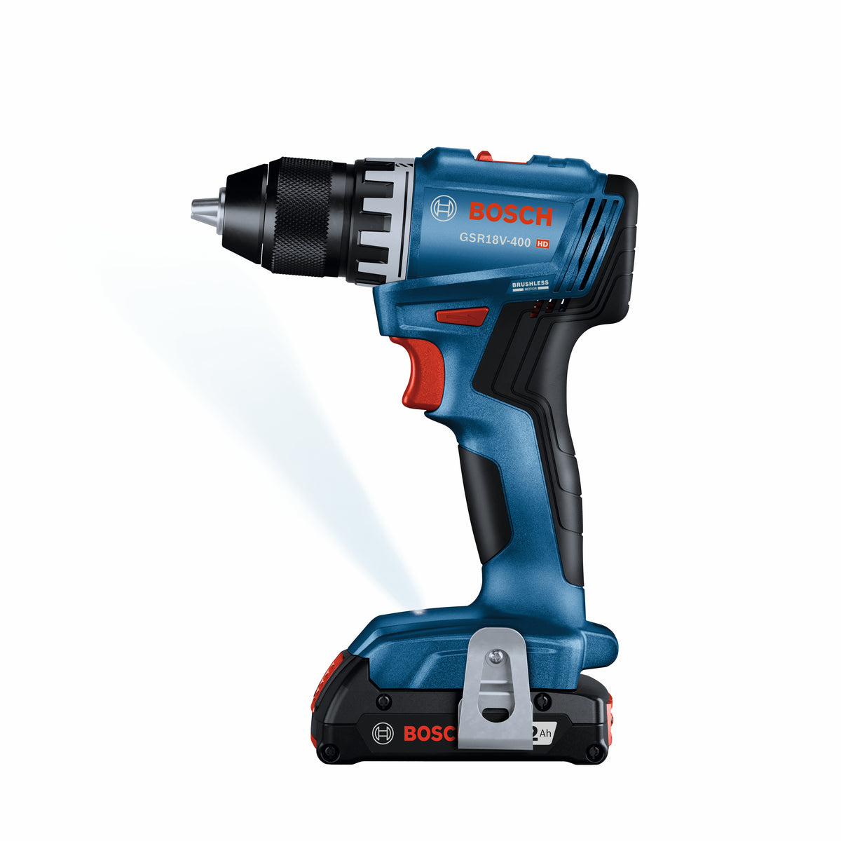 Bosch GSR18V-400B22 18V Compact Brushless 1/2 In. Drill/Driver Kit with (2) 2 Ah Standard Batteries