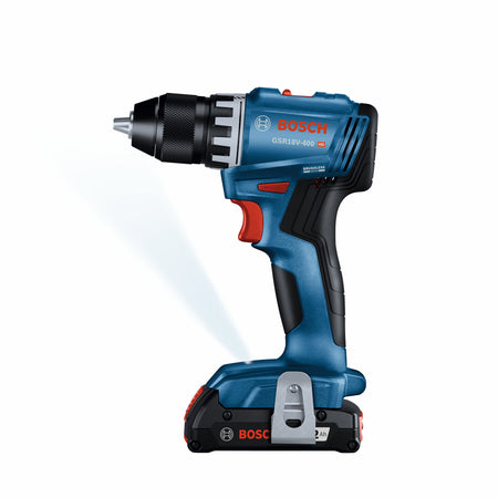Bosch GSR18V-400B22 18V Compact Brushless 1/2 In. Drill/Driver Kit with (2) 2 Ah Standard Batteries
