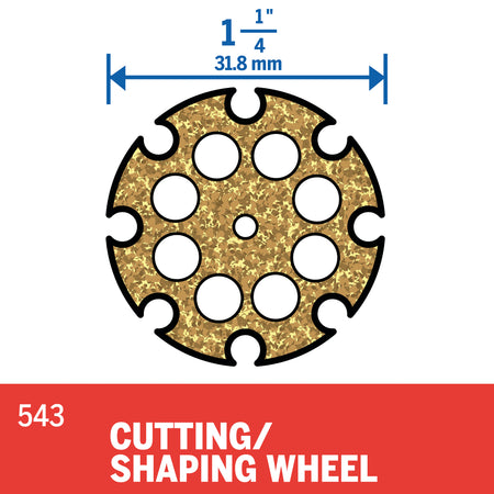 Dremel 543 1-1/4 In. Cutting/Shaping Wheel